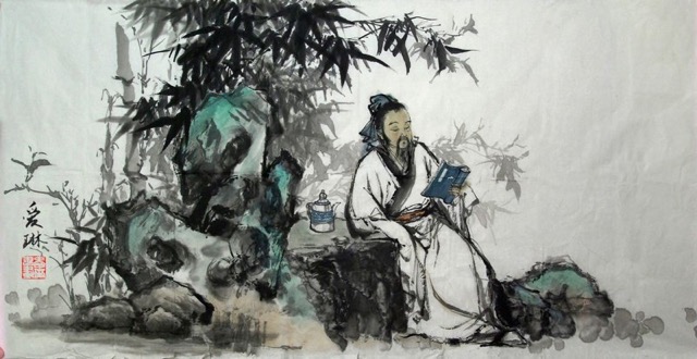 独坐幽篁