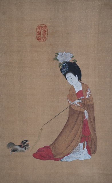 簪花仕女图（临摹）